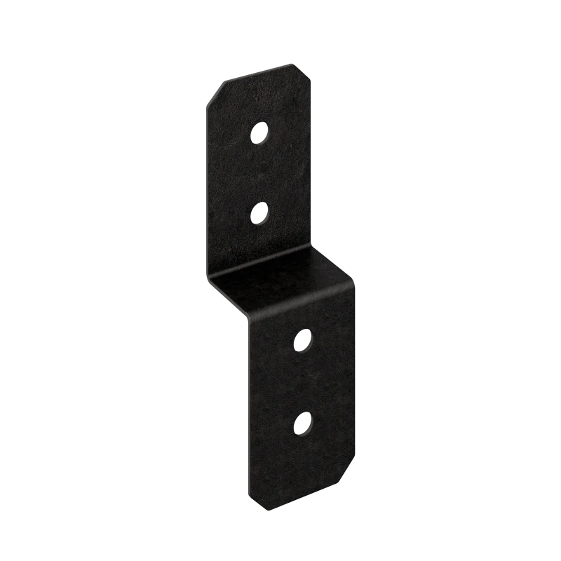 Simpson Strong-Tie APVDJT2R-4 Outdoor Accents® Avant Collection™ 3-in. ZMAX®, Black Powder-Coated Deck Joist Tie for Rough 2x