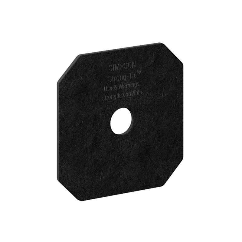Simpson Strong-Tie APVDW56 Outdoor Accents® Avant Collection™ Z-MAX®, Black Powder-Coated Decorative Washer