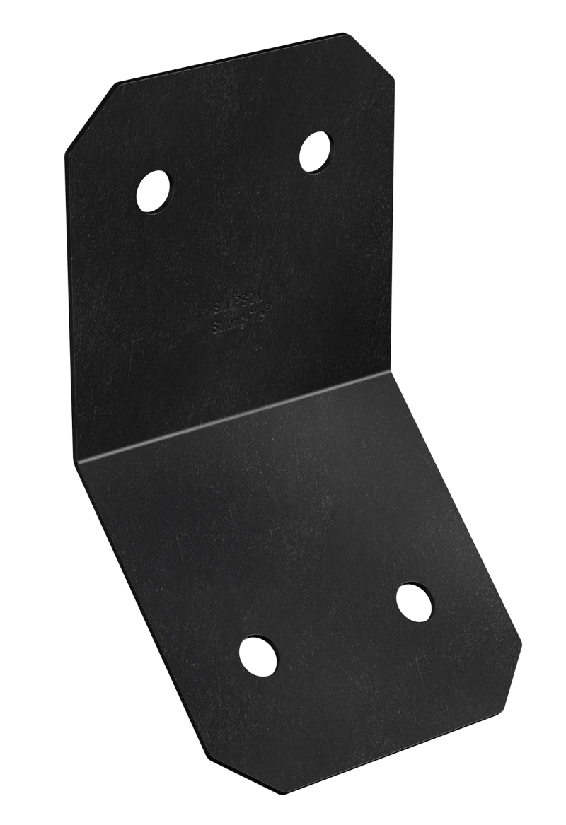Simpson Strong-Tie APVKB45-6 Outdoor Accents® Avant Collection™ ZMAX®, Black Powder-Coated Knee Brace Connector for 6x