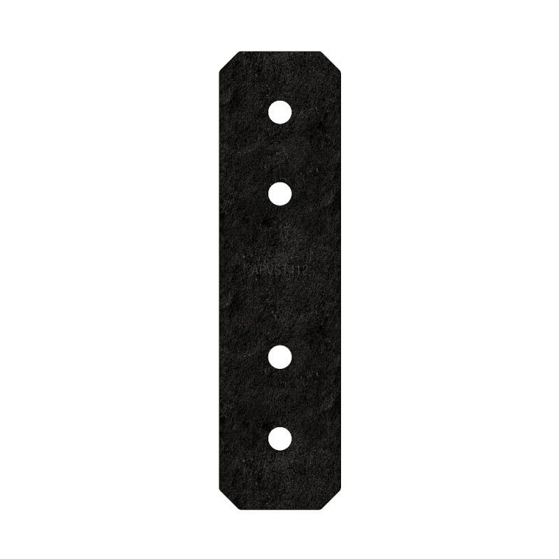 Simpson Strong-Tie APVST412 Outdoor Accents® Avant Collection™ 3 in. x 11-1/4 in. ZMAX®, Black Powder-Coated Strap for 4x