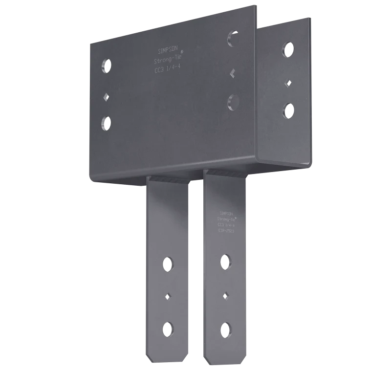 Simpson Strong-Tie CC3 1/4-4 CC Column Cap for 3-1/8 in. Beam, 4x Post