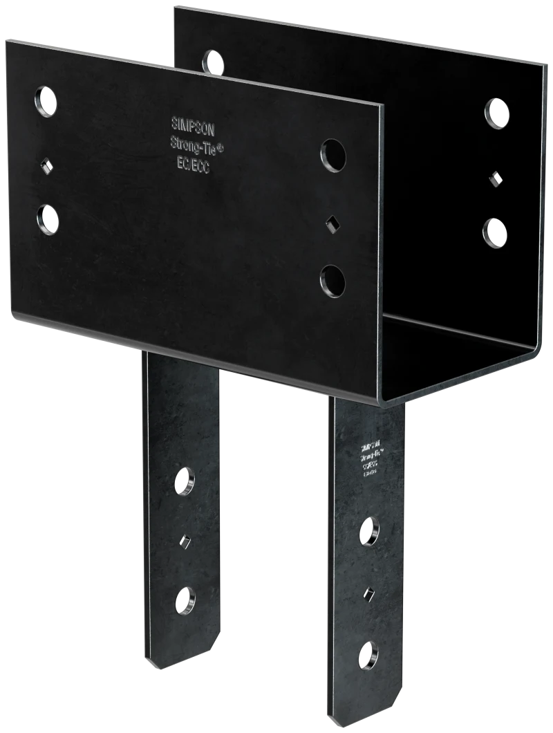 Simpson Strong-Tie CC66PC CCPC Black Powder-Coated Column Cap for 6x Beam, 6x Post
