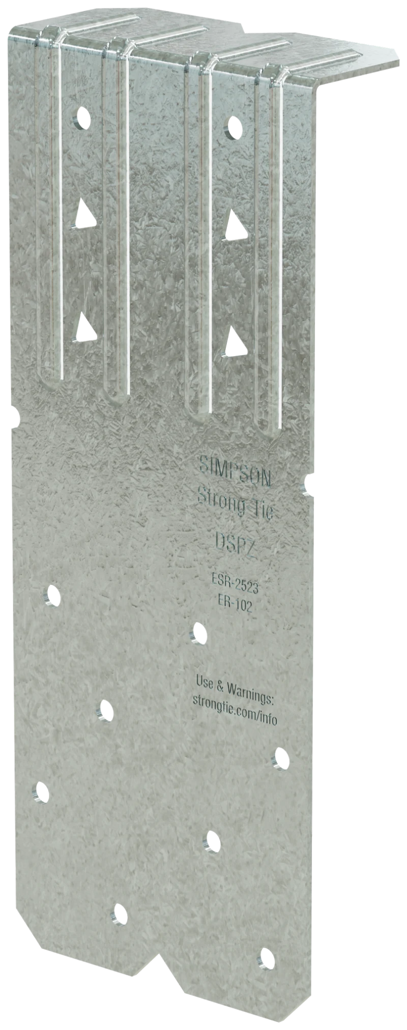 Simpson Strong-Tie DSPZ DSP 18-Gauge ZMAX® Galvanized Double-Stud Plate Tie