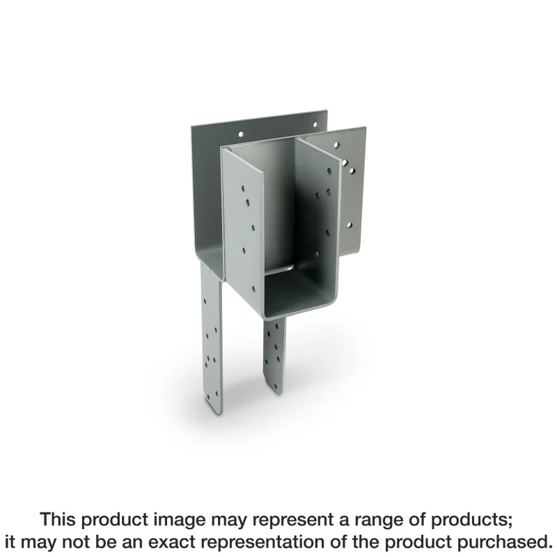 Simpson Strong-Tie ECCLQM3.62G-KT ECCLQM™ 3-5/8 in. L-Shape End Column Cap for Masonry w/ SDS Screws