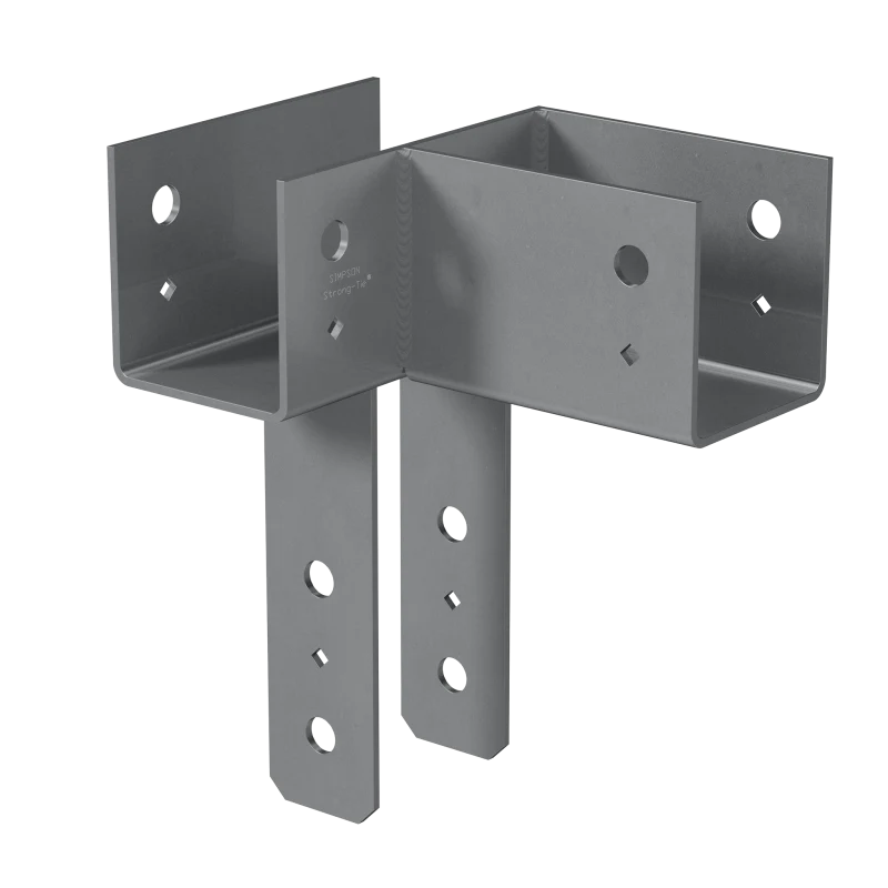 Simpson Strong-Tie ECCLR444 ECCLL L-Shape End Column Cap for 4x Beams, 4x Post, Skewed Right