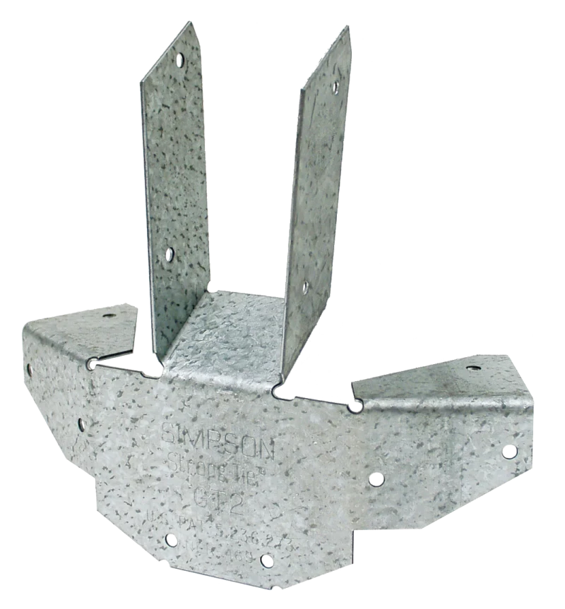 Simpson Strong-Tie GT2Z GT ZMAX® Galvanized 16-Gauge Gazebo Tie for 6-2x Rafters and Top Plate to Post