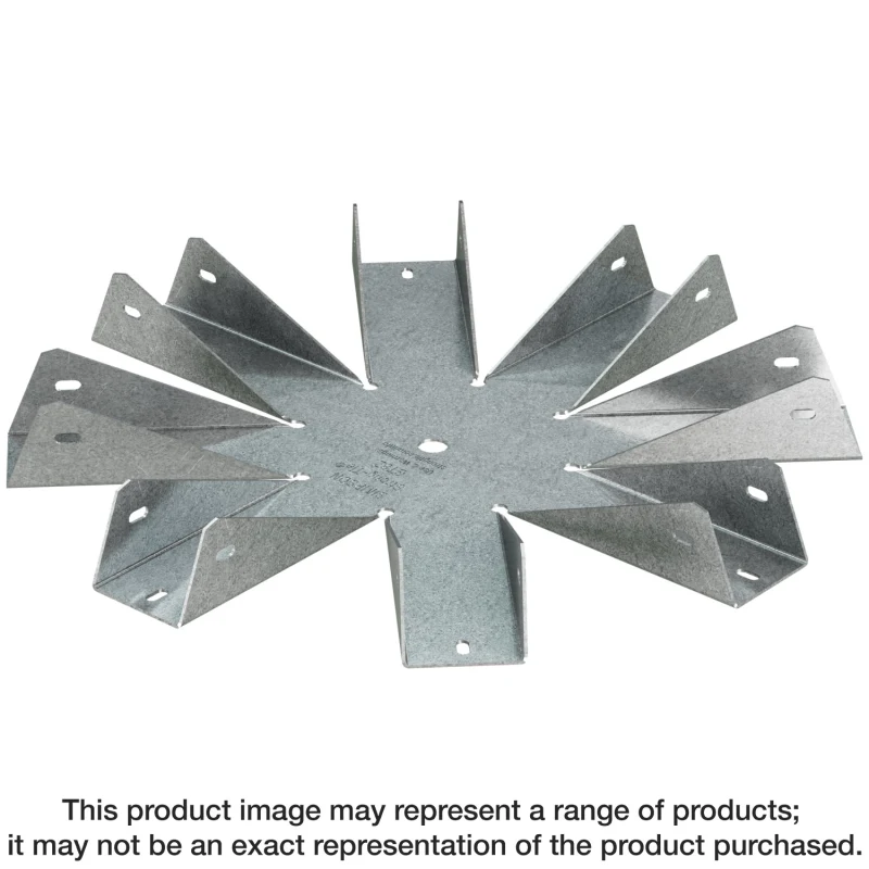 Simpson Strong-Tie GT8Z GT ZMAX® Galvanized 18-Gauge Gazebo Tie for 8-2x Rafters, Center