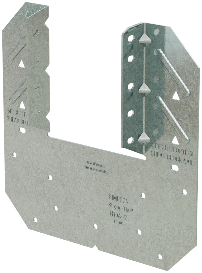 Simpson Strong-Tie H10A-2Z H10A-2 18-Gauge ZMAX® Galvanized Hurricane Tie