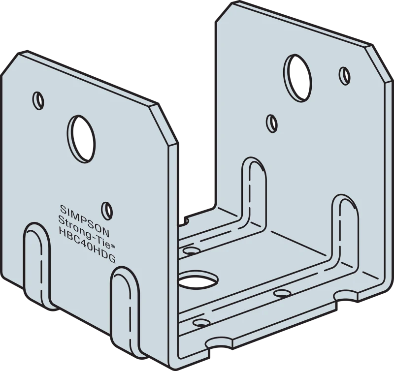 Simpson Strong-Tie HBC40HDG HBC Hot-Dip Galvanized Post Base for 4x Post