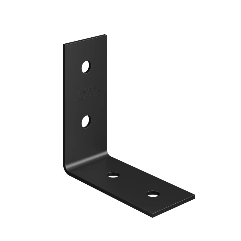 Simpson Strong-Tie HL53PC HLPC 5-3/4 in. x 2-1/2 in. Black Powder-Coated Ornamental Heavy Angle