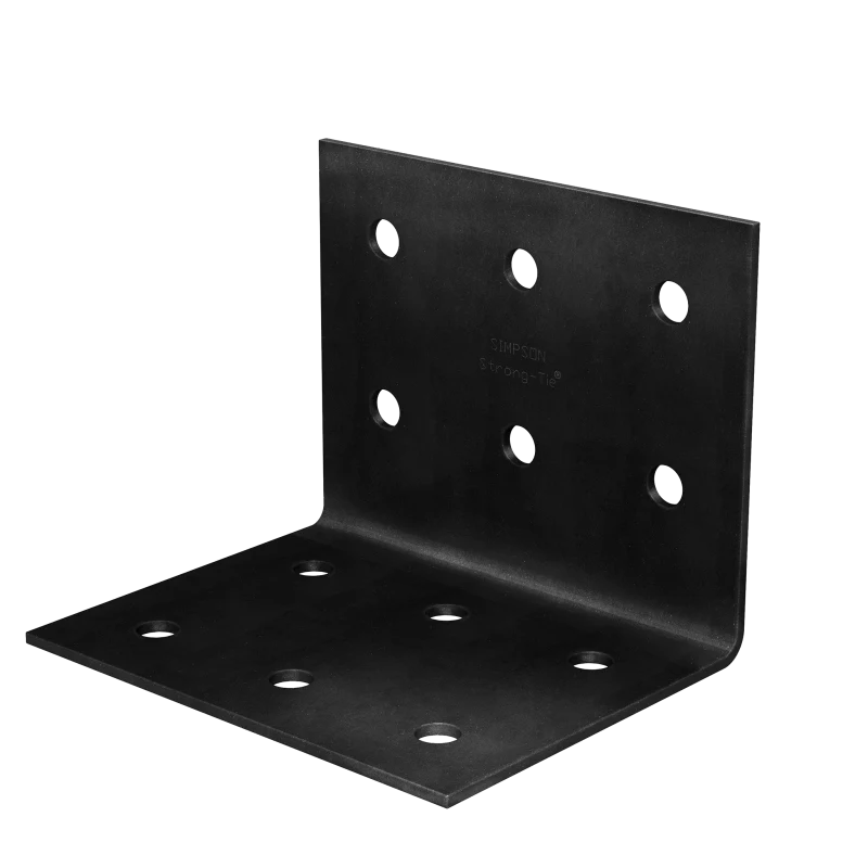 Simpson Strong-Tie HL57PC HLPC 5-3/4 in. x 7-1/2 in. Black Powder-Coated Ornamental Heavy Angle