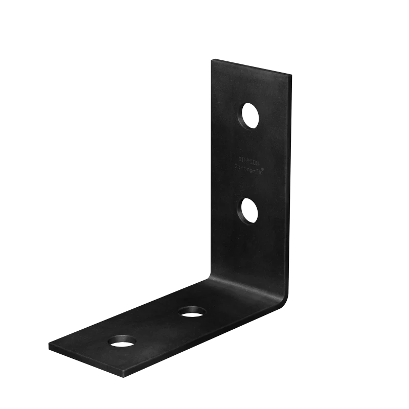 Simpson Strong-Tie HL73PC HLPC 7-1/4 in. x 3 in. Black Powder-Coated Ornamental Heavy Angle