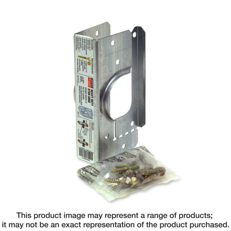 Simpson Strong-Tie HSS2-2KT HSS Galvanized Stud Shoe for Double 2x, with Strong-Drive® SDS Screws (4-Qty)