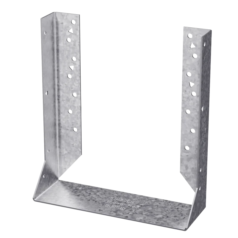 Simpson Strong-Tie HUC810 HUC Galvanized Face-Mount Concealed-Flange Joist Hanger for 8x10