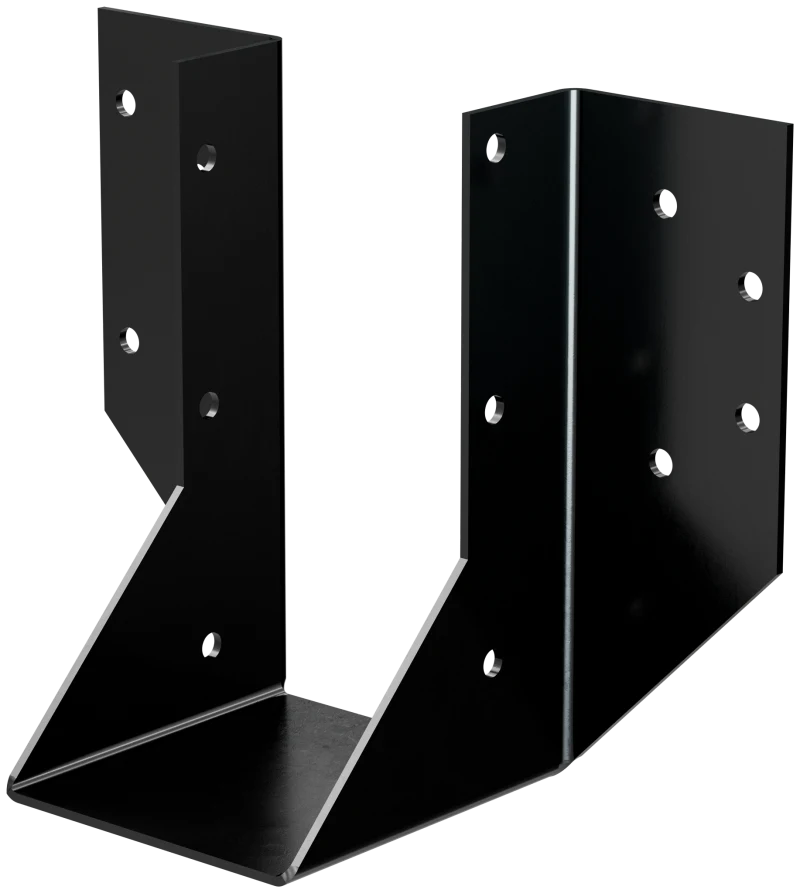 Simpson Strong-Tie OHU48-SDS3 OHU® Black Powder-Coated Ornamental Joist Hanger for 4x8 w/ Strong-Drive® SDS Screws