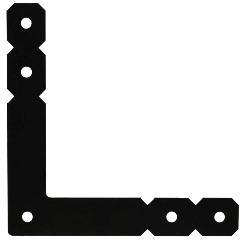Simpson Strong-Tie OL OL 12 in. x 12 in. Black Powder-Coated Ornamental L Angle