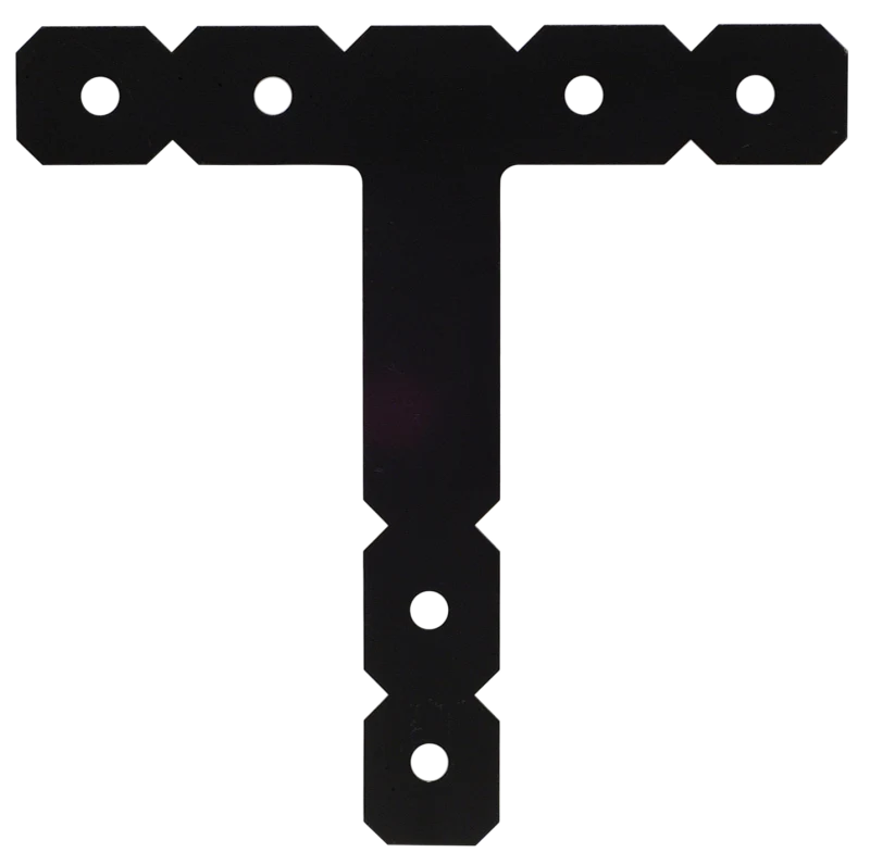 Simpson Strong-Tie OT OT 12 in. x 12 in. Black Powder-Coated Ornamental T Strap