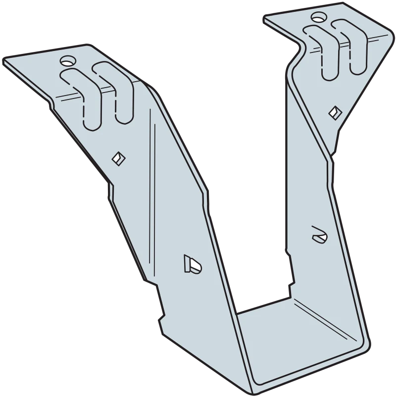 Simpson Strong-Tie PF24 PF 18-Gauge Galvanized Post Frame Hanger for 2x4