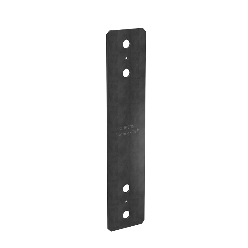 Simpson Strong-Tie PS418PC PSPC 4 in. x 18 in. Black Powder-Coated Piling Strap