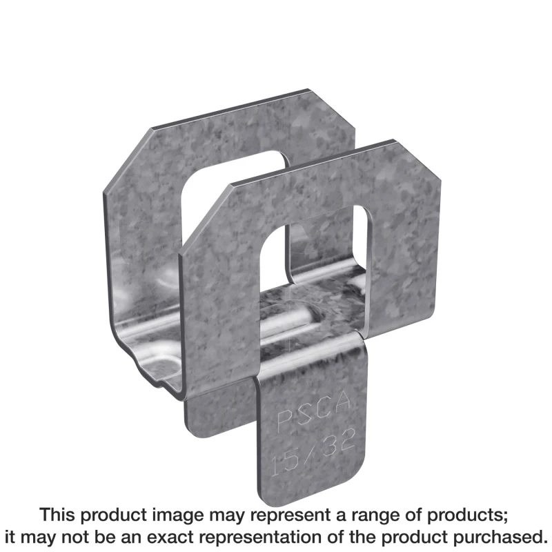 Simpson Strong-Tie PSCA 7/16 PSCA 7/16-in. 20-Gauge Galvanized Panel Sheathing Clip (250-Qty)