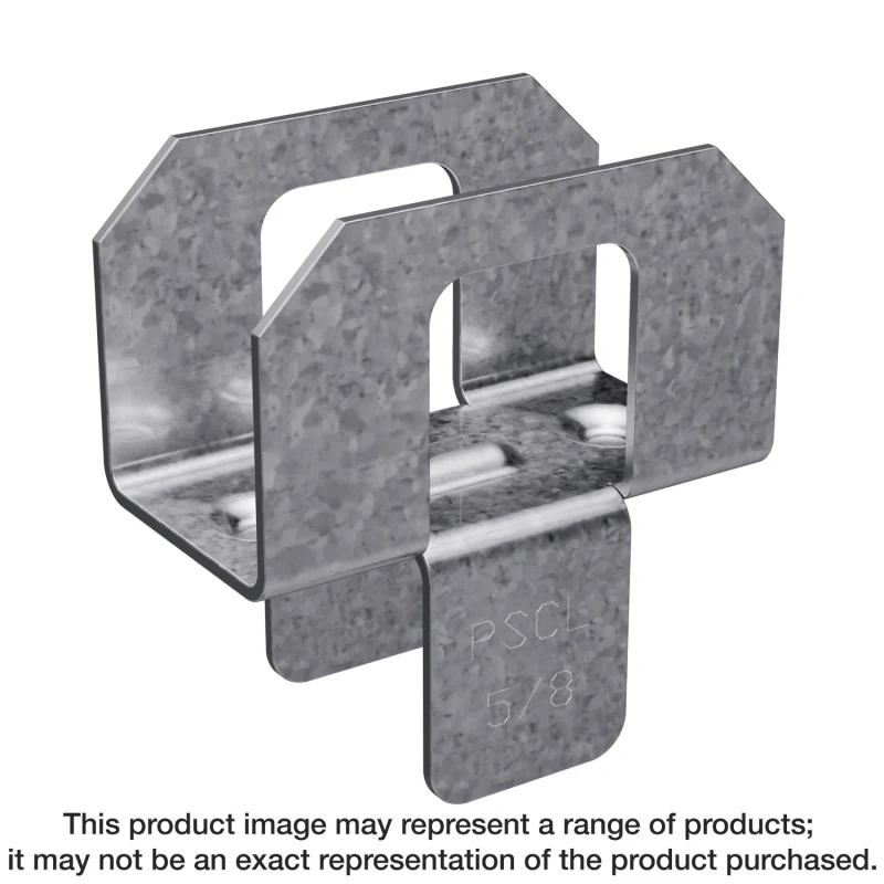 Simpson Strong-Tie PSCL 19/32 PSCL 20-Gauge Panel Sheathing Clip for 19/32-in. Plywood (250-Qty) (Pack of 100)