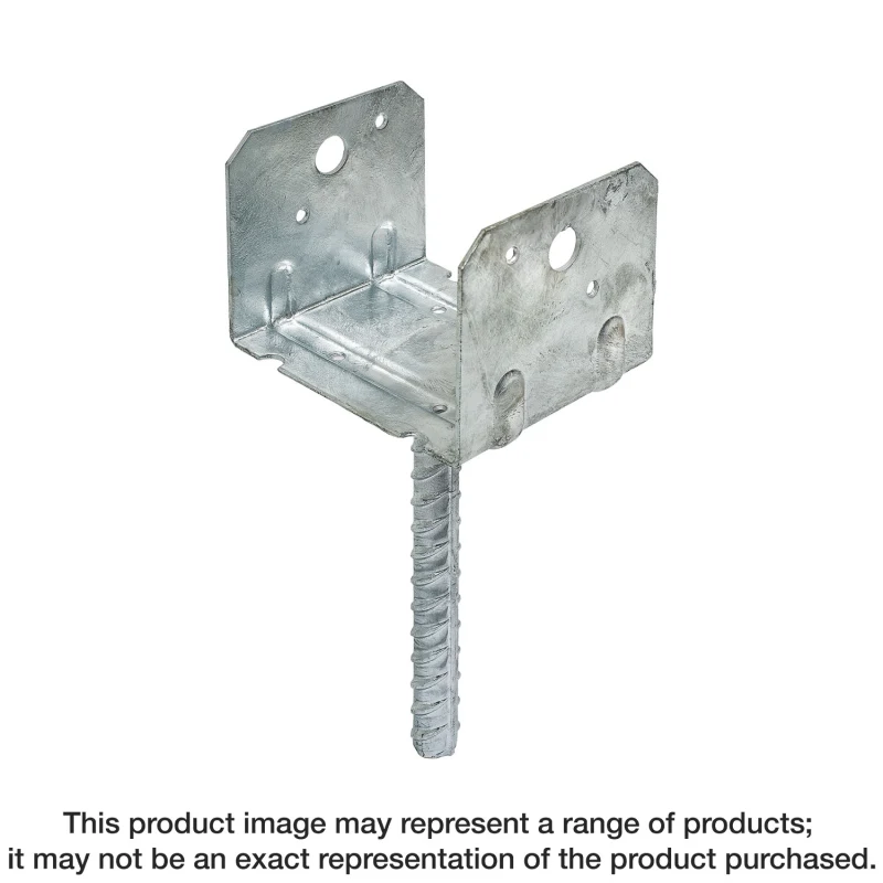 Simpson Strong-Tie RCPS6HDG RCPS Hot-Dip Galvanized Rebar Carport Saddle for 6x6 Rough