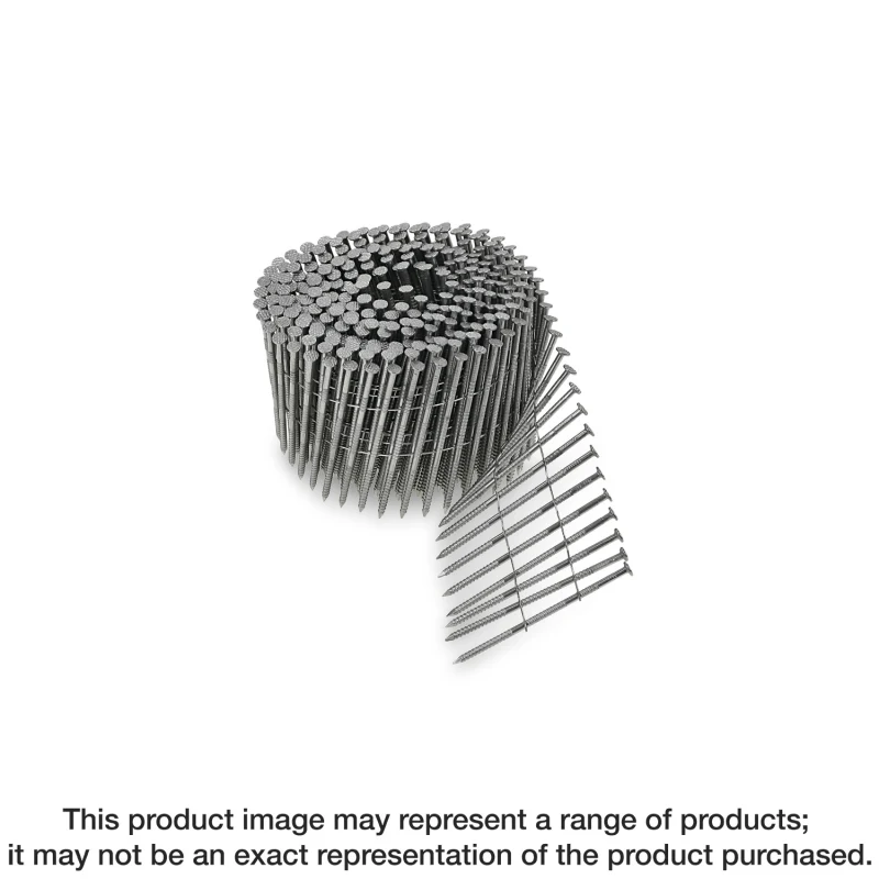 Simpson Strong-Tie S13A250SNC 15° Wire Coil, Full Round Head, Ring-Shank Siding Nail — 2-1/2 in. Type 304 (3600-Qty)