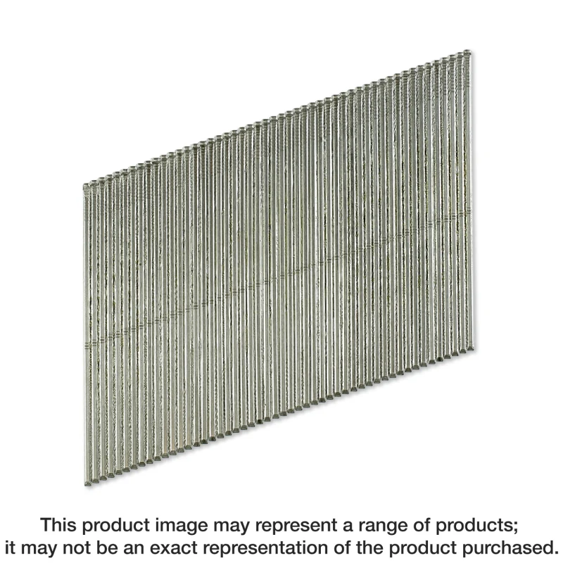 Simpson Strong-Tie T16N200PFB 20° Angle, Adhesive Collation, T-Style Head, 16-Gauge Finishing Nail — 2 in. Type 316 (500-Qty)