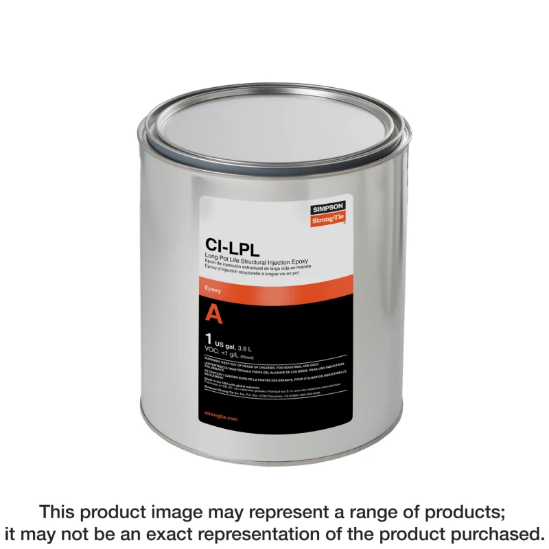 Simpson Strong-Tie CILPL3KT CI-LPL™ Long Pot Life Structural Injection Epoxy (3-gal. Kit)