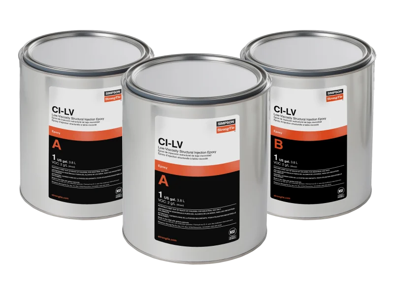 Simpson Strong-Tie CILV3KT CI-LV™ Low-Viscosity Structural Injection Epoxy (3-gal. Kit)