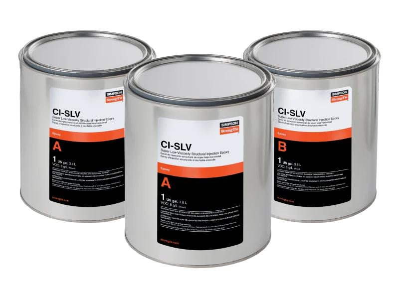 Simpson Strong-Tie CISLV3KT CI-SLV™ Super-Low-Viscosity Structural Injection Epoxy (3-gal. Kit)