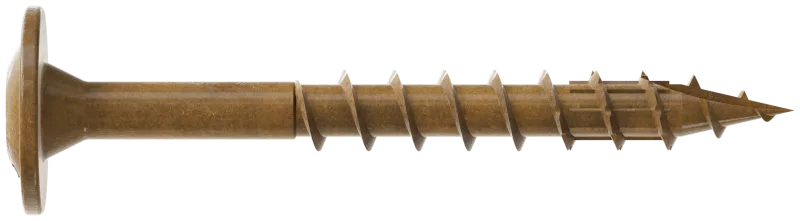 Simpson Strong-Tie CBT08112R300 Wafer-Head Construction Screw — #8 x 1-1/2 in. T20, Quik Guard®, Tan (300-Qty)
