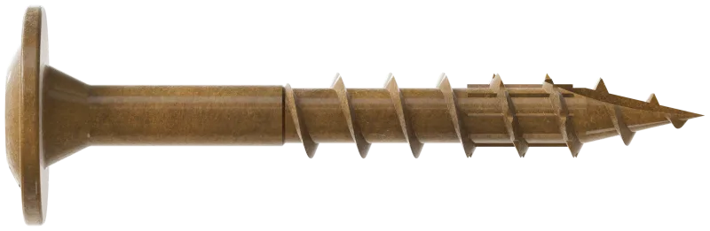 Simpson Strong-Tie CBT08114MB Wafer-Head Construction Screw — #8 x 1-1/4 in. T20, Quik Guard®, Tan (5000-Qty)