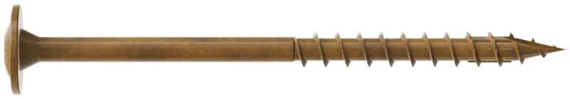 Simpson Strong-Tie CBT08212R200 Wafer-Head Construction Screw — #8 x 2-1/2 in. T20, Quik Guard®, Tan (200-Qty) (Pack of 6)