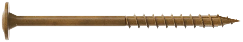 Simpson Strong-Tie CBT08212R60 Wafer-Head Construction Screw — #8 x 2-1/2 in. T20, Quik Guard®, Tan (60-Qty)