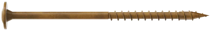 Simpson Strong-Tie CBT08300R200 Wafer-Head Construction Screw — #8 x 3 in. T20, Quik Guard®, Tan (200-Qty) (Pack of 6)