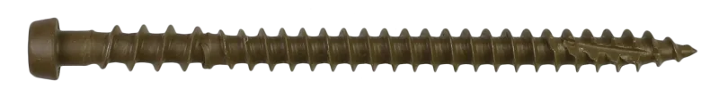 Simpson Strong-Tie DCU234BR01R70 Deck-Drive™ DCU COMPOSITE Screw — #10 x 2-3/4 in. T20, Quik Guard®, Brown 01 (70-Qty)