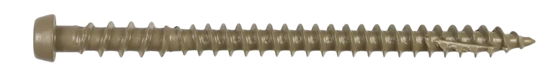 Simpson Strong-Tie DCU234BR05MB Deck-Drive™ DCU COMPOSITE Screw — #10 x 2-3/4 in. T20, Quik Guard®, Brown 05 (1750-Qty)