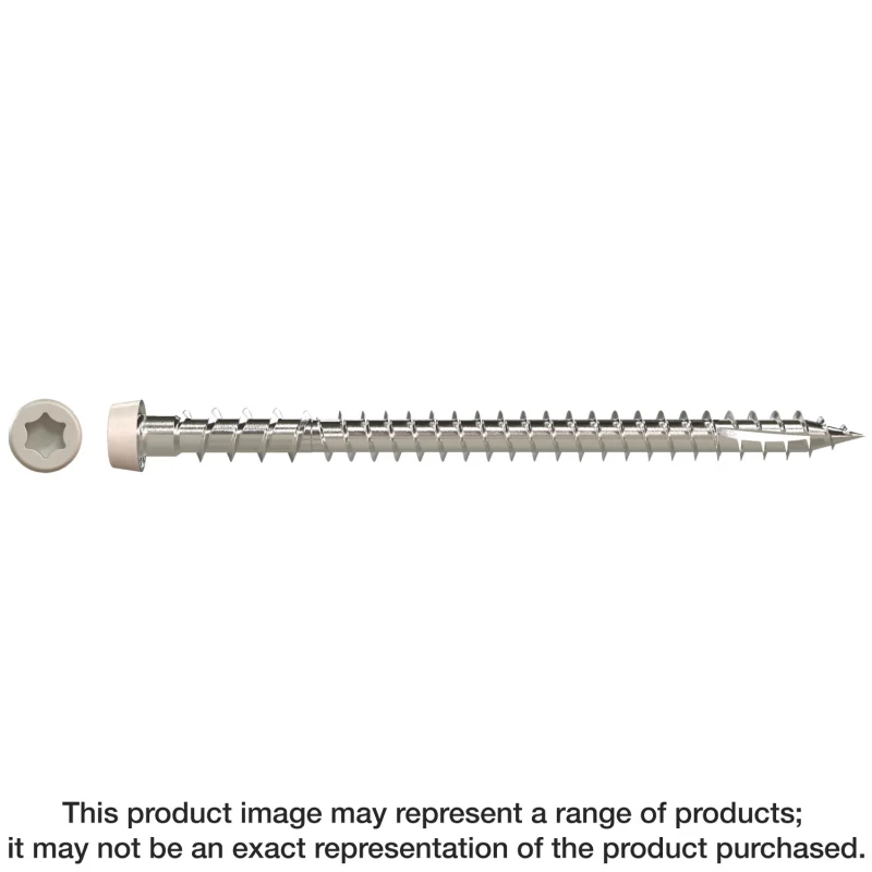 Simpson Strong-Tie DCU234P305GR05 Deck-Drive™ DCU COMPOSITE Screw — #10 x 2-3/4 in. T20, Type 305, Gray 05 (350-Qty)