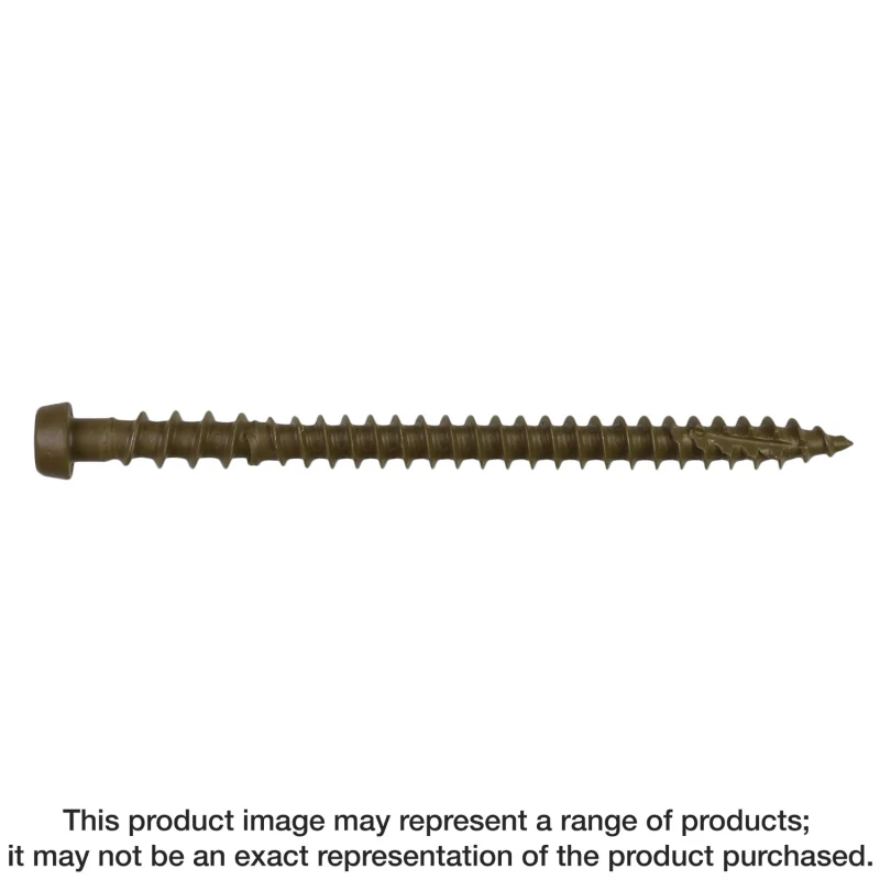 Simpson Strong-Tie DCU234RD01MB Deck-Drive™ DCU COMPOSITE Screw — #10 x 2-3/4 in. T20, Quik Guard®, Red 01 (1750-Qty)