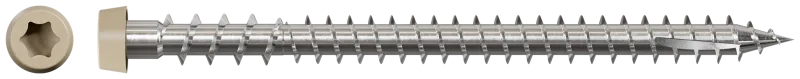 Simpson Strong-Tie DCU234S316TN02 Deck-Drive™ DCU COMPOSITE Screw (Collated) — #10 x 2-3/4 in. Type 316, Tan 02 (1000-Qty)