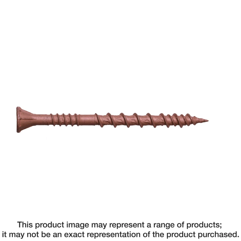 Simpson Strong-Tie DSVR158R5LB Deck-Drive™ DSV WOOD Screw — #8 x 1-5/8 in. T-25, Flat Head, Quik Guard®, Red (5 lb.)