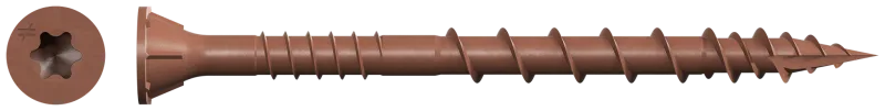 Simpson Strong-Tie DSVR212S Deck-Drive™ DSV WOOD Screw (Collated) — #10 x 2-1/2 in. T25 6-Lobe, Red (1000-Qty)