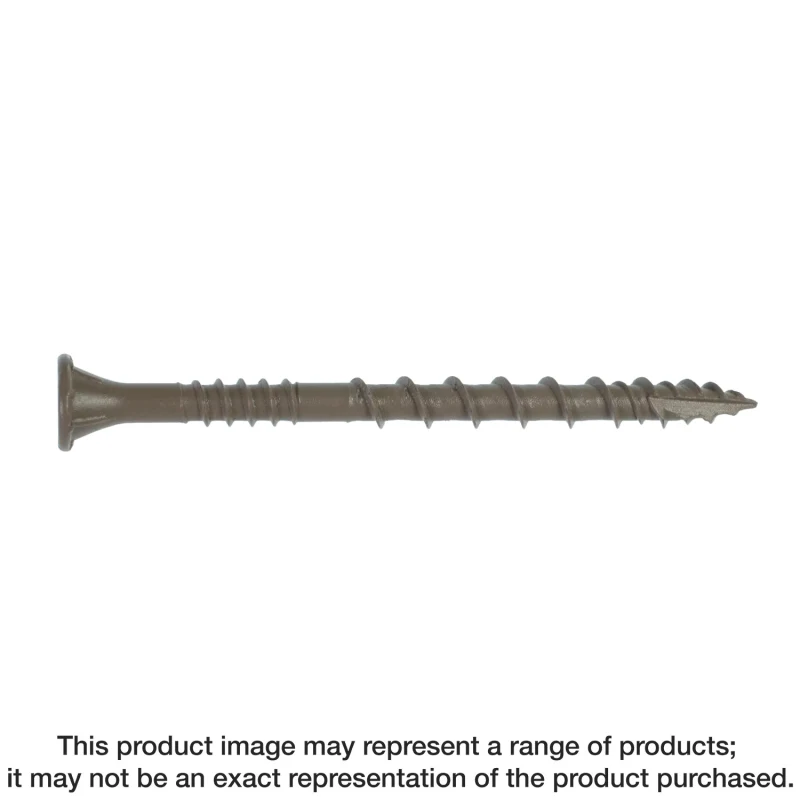 Simpson Strong-Tie DSVR2R5LB Deck-Drive™ DSV WOOD Screw — #10 x 2 in. T-25, Flat Head, Quik Guard®, Red (5 lb.)