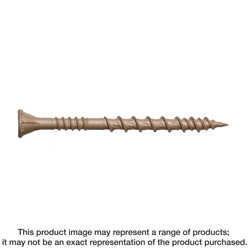 Simpson Strong-Tie DSVT114MB Deck-Drive™ DSV WOOD Screw — #8 x 1-1/4 in. T-25, Flat Head, Quik Guard®, Tan (1750-Qty)