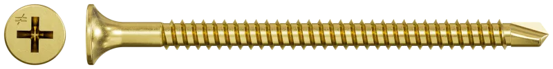Simpson Strong-Tie DWFSD238PS DWFSD Drywall-to-CFS Screw (Collated) — #8 x 2-3/8 in. #2 Phillips, Yellow Zinc (1500-Qty)