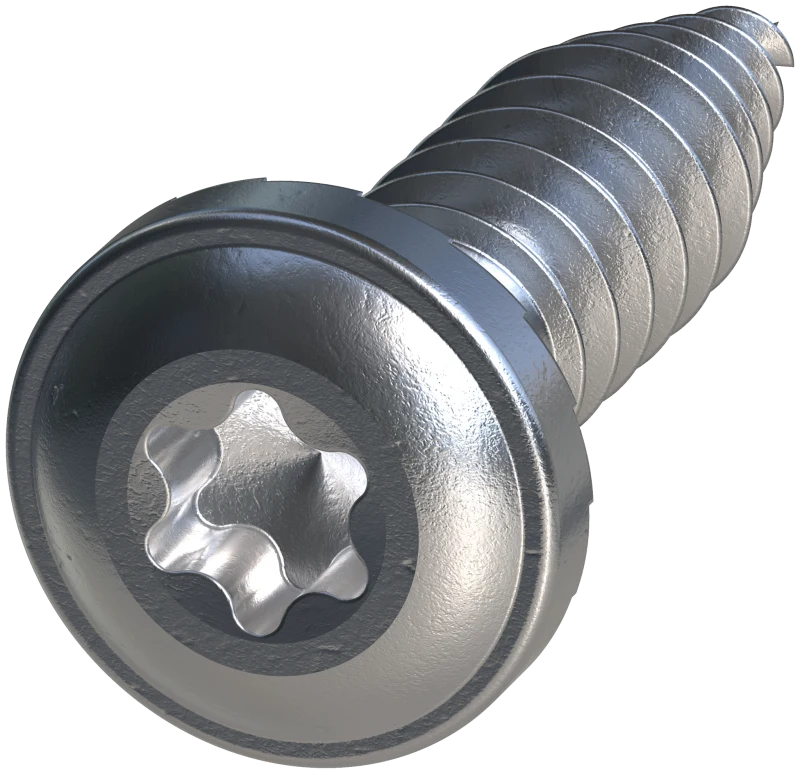 Simpson Strong-Tie FPH34B1018-5K FPH Flat Pan-Head Screw — #10 x 3/4 in. T20, Clear Zinc (5000-Qty)