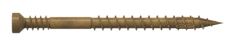 Simpson Strong-Tie FT07200R450 Finish Trim Screw — #7 x 2 in. T10, Trim-Head, Quik Guard®, Tan (450-Qty)