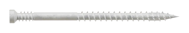 Simpson Strong-Tie FT07212R400W Finish Trim Screw — #7 x 2-1/2 in. T10, Trim-Head, Quik Guard®, White (400-Qty) (Pack of 6)