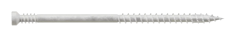 Simpson Strong-Tie FT07300R100W Finish Trim Screw — #7 x 3 in. T10, Trim-Head, Quik Guard®, White (100-Qty)